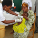 One of the first recipients of the new Malaria vaccine